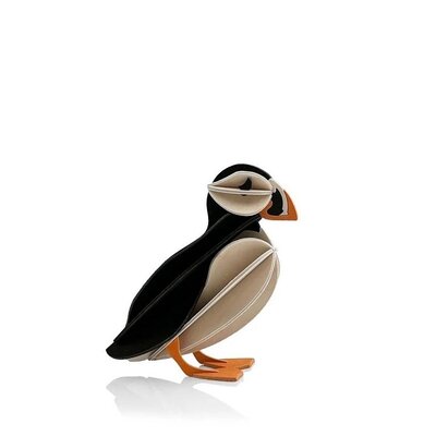 LOVI 3D Puffin Papegaaiduiker zwart orange 10cm - DIY