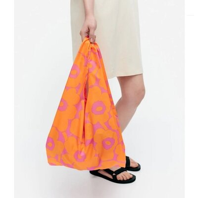 Marimekko Unikko Smartbag tas Orange-Pink - opvouwbaar