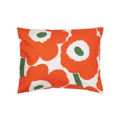 Marimekko Unikko Bedlinnen set Orange 240x220cm - biologische katoen