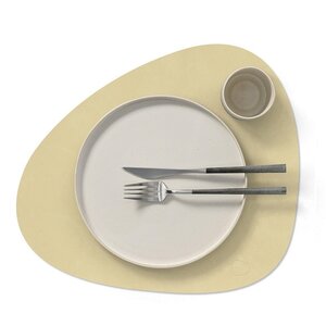 Lind DNA  4 X Placemat Curve Nupo Lemon Sorbet 37x44cm