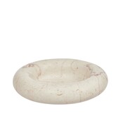 OYOY SAVI marmer kandelaar offwhite Ø14cm - stijlvolle blikvanger