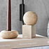 OYOY SAVI bol - sier object massief marmer beige Ø14cm