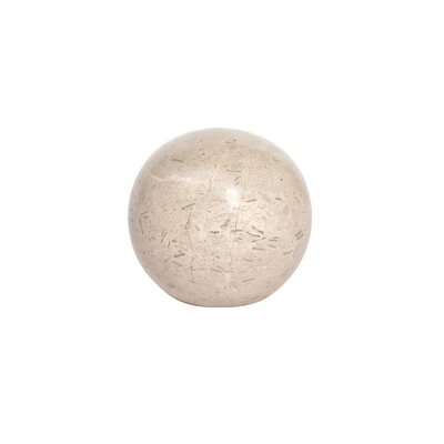 OYOY SAVI bol - sier object massief marmer beige Ø14cm