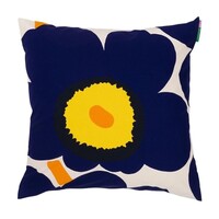 Marimekko Kussenhoes Unikko blauw 50x50cm - 60th anniversary