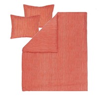 Marimekko Piccolo Bedlinnen set orange-roze 240x220cm