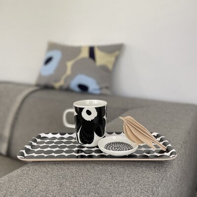 Marimekko Unikko mok 2,5dl zwart wit - Fins design