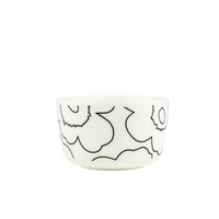 Marimekko Piirto Unikko bowl 250ml zwart wit