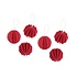 LOVI LOVI Bauble rood– houten ballen 4cm – set 6 pcs