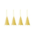 Cooee Design Deco TREE hanger set gold 4 pcs