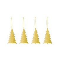 Cooee Design Deco TREE hanger set gold 4 pcs