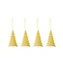 Cooee Design Deco TREE hanger set gold brass -   set = 4 pcs