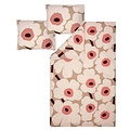 Marimekko Unikko 2 pers. bedlinnen set beige roze 240x220cm