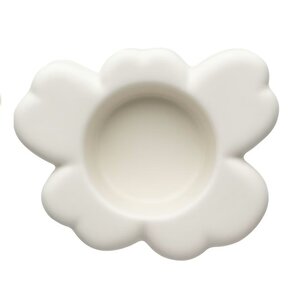 Marimekko Unikko T-light Wit 60th anniversary 8x10cm