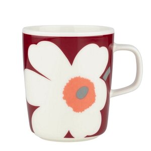 Marimekko Juhla Unikko mok rood roze 2.5dl