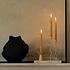 Cooee Design Curved Kandelaar in peanut kleurig metaal H26cm
