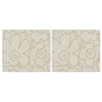 Marimekko  Piirto Unikko goud Placemat set 2 pcs