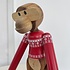 Kay Bojesen Monkey small  met Sweater in rood