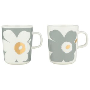 Unikko mok grijs – goud set 60th anniversary