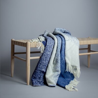 Lina Johansson Plaid Fade Blue wol 130x190cm