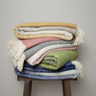 Lina Johansson Plaid Fade Blue wol 130x190cm