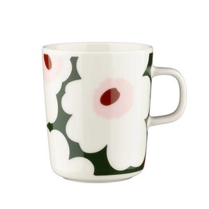 Marimekko Unikko mok groen roze 250ml