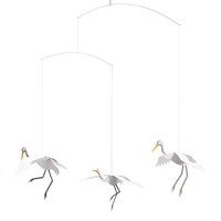 Flensted hanging art Crane Dance – Kraanvogel 45x45cm