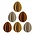 LOVI EGGS Golden mix H4.5cm set-6pcs