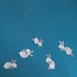 Flensted hanging art Circular Bunnies – konijntjes 53x47cm