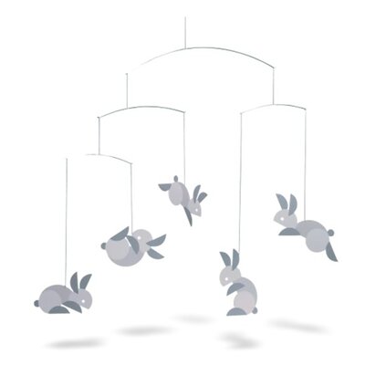 Flensted hanging art Circular Bunnies – konijntjes 53x47cm