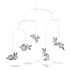 Flensted hanging art Circular Bunnies – konijntjes 53x47cm