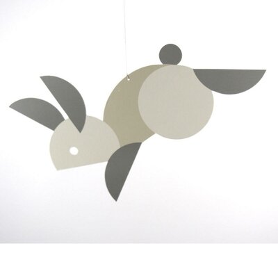Flensted hanging art Circular Bunnies – konijntjes 53x47cm