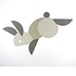 Flensted hanging art Circular Bunnies – konijntjes 53x47cm