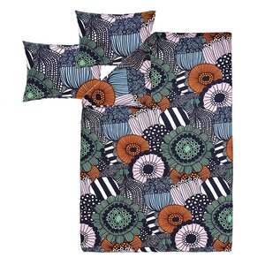 Marimekko Siirtolapuutarha blauw Bedlinnen set 240x220cm