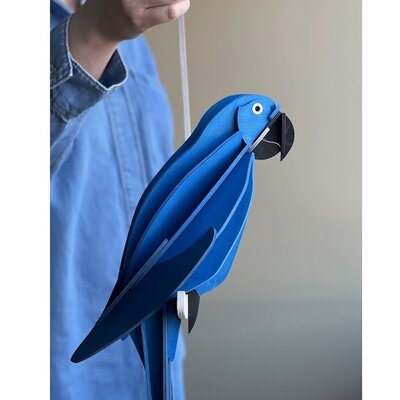 LOVI Parrot Blue 26 cm - 3d papegaai