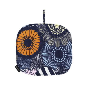 Marimekko Siirtolapuutarha pannenlap blauw 23x21cm