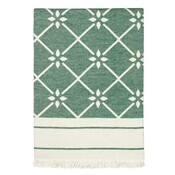 Lina Johansson Plaid Alma antique  Groen eco katoen 135x190cm