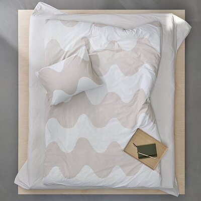 Marimekko Lokki Kussensloop 50x60cm beige offwhite