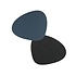Lind DNA Set Onderzetters Curve Double Blauw + Zwart  4 pcs