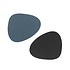 Lind DNA Set Onderzetters Curve Double Blauw + Zwart  4 pcs