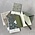 Bungalow DK Set 6 Greeting Cards Groen dubbel