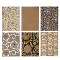 Bungalow DK Set 6 Greeting Cards Kollam  espresso dubbel