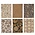 Bungalow DK Set 6 Greeting Cards Kollam  espresso dubbel