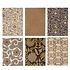 Bungalow DK Set 6 Greeting Cards Kollam espresso met envelop