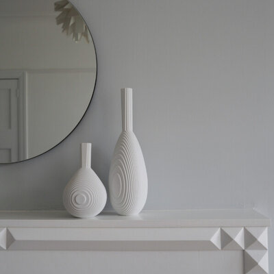 Architectmade  Vaas FLOW TEARDROP wit 30cm