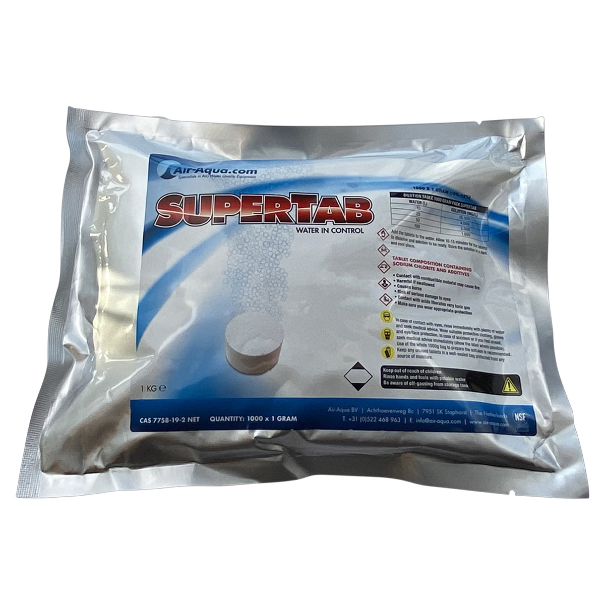 Air-Aqua SuperTab Chloordioxide 10%