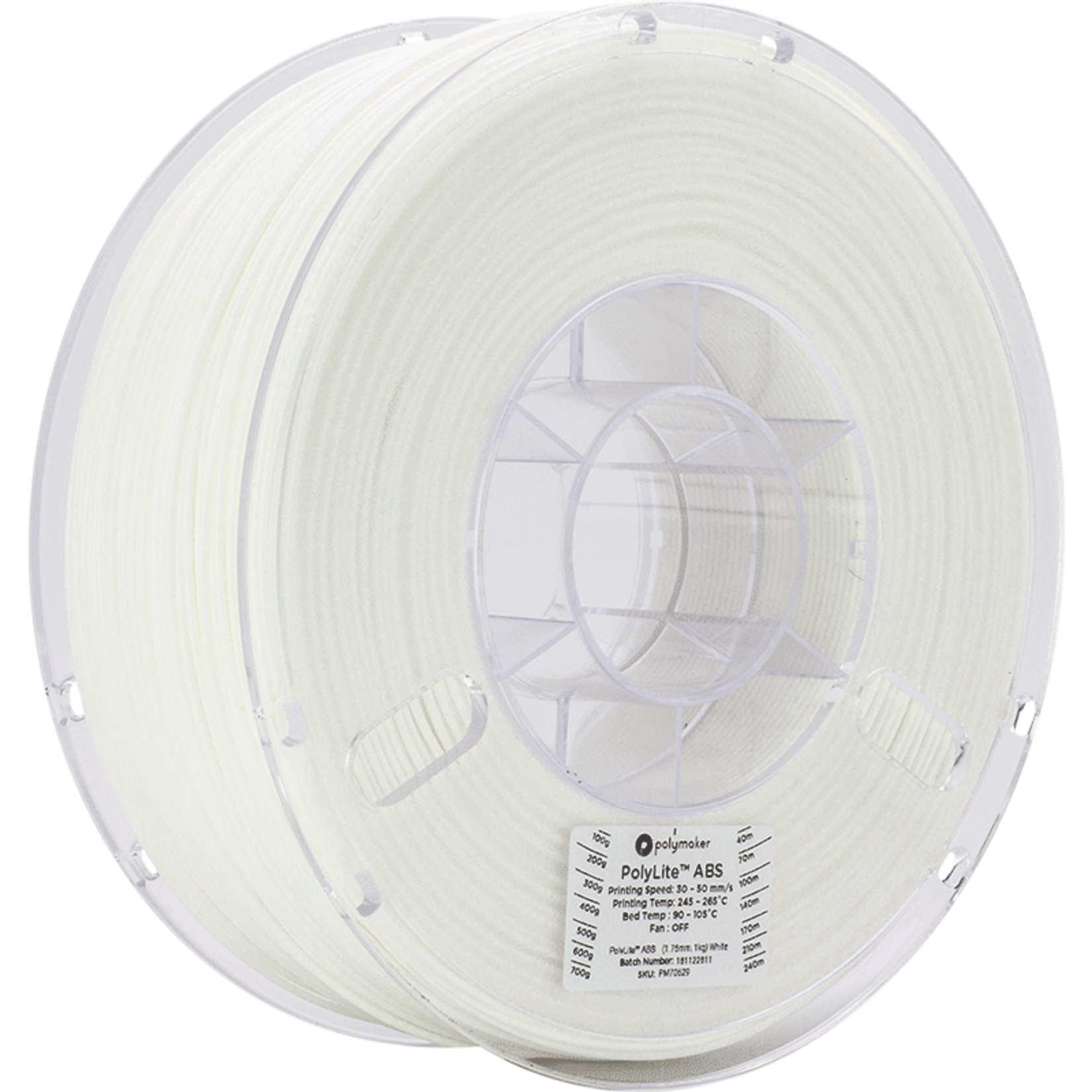 Polymaker PolyLite ABS - Wit - 1 kg