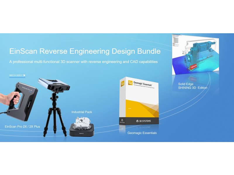 Shining 3D Einscan Pro 2X Reverse Engineering Design bundel