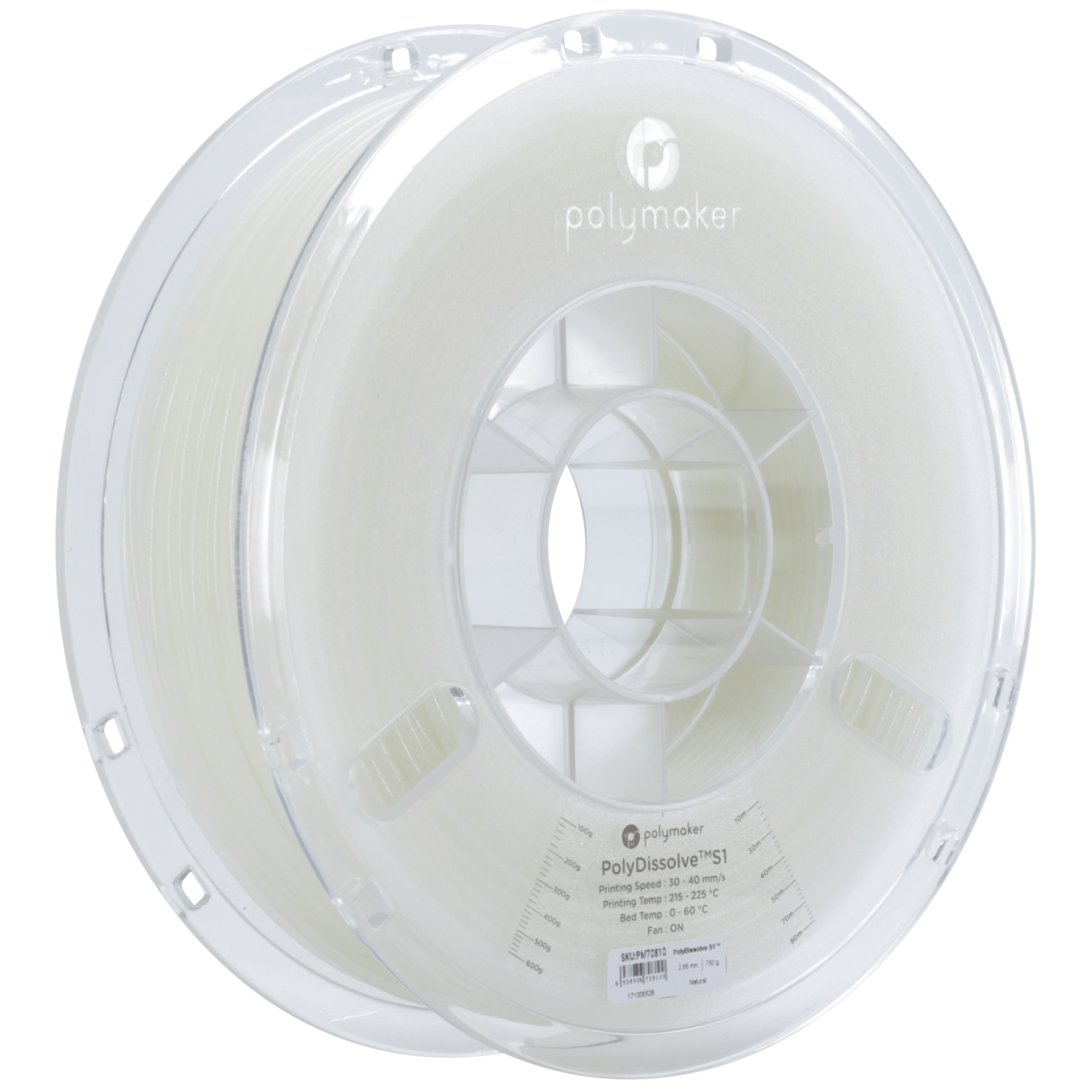 Polymaker Industrial Polydissolve S2 high temp. PVA (voor PC, ABS & ASA) Op = Op