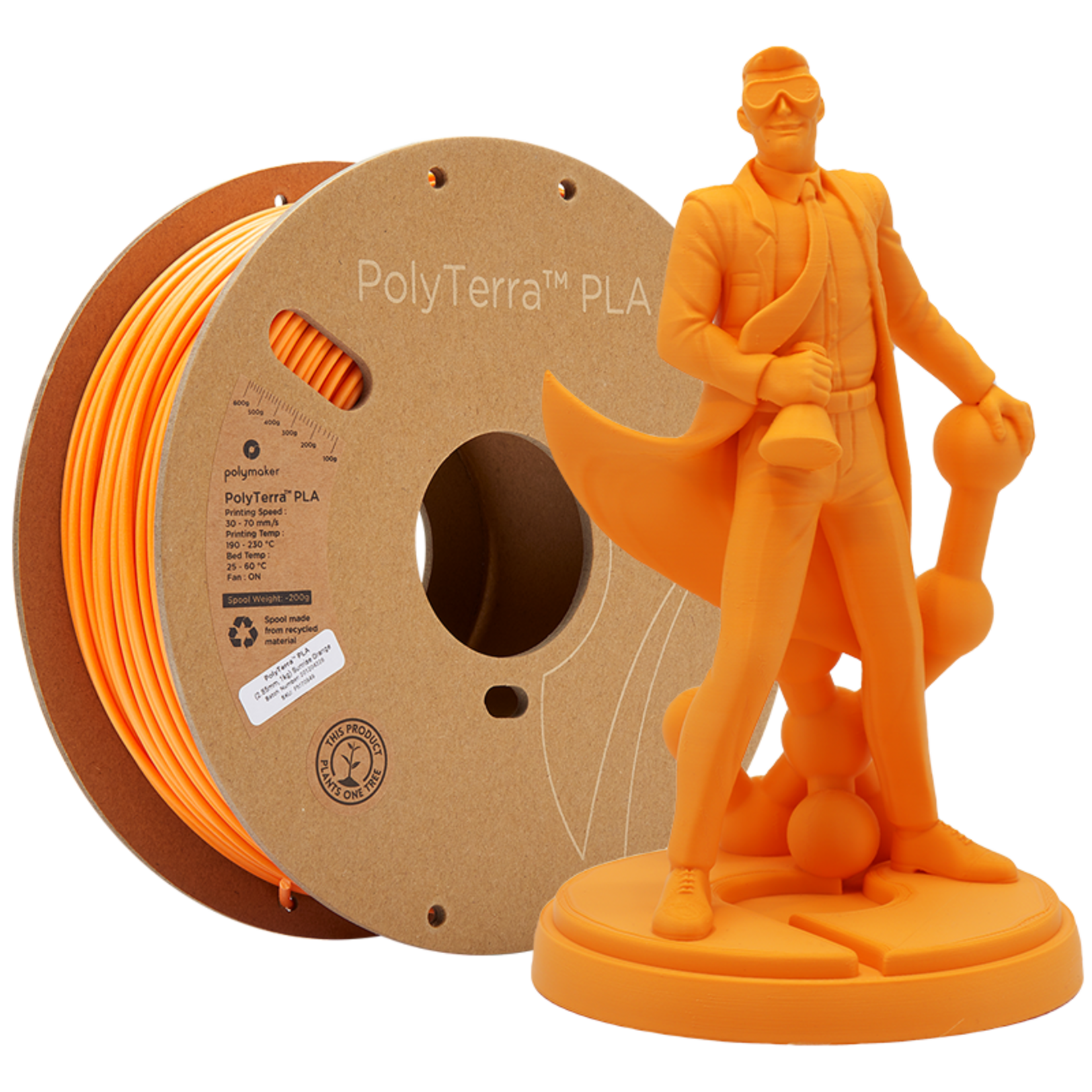 Polymaker Polyterra PLA Sunrise Orange
