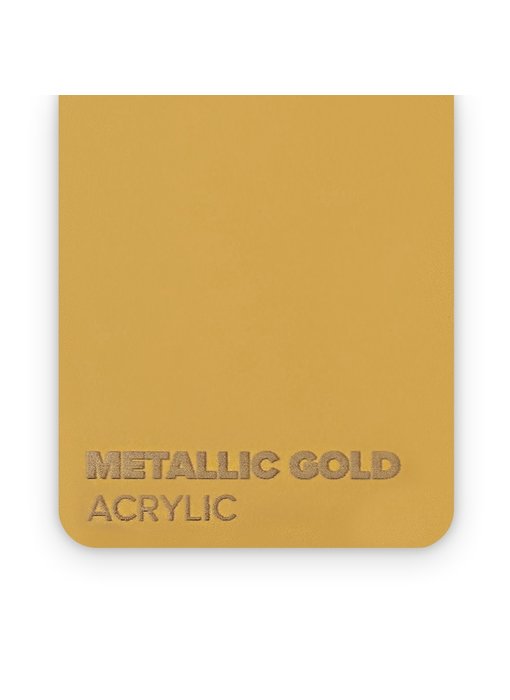 FLUX Acrylic Metallic Gold 3mm - 3/5 sheets